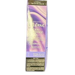 L’Oréal Excellence Crème 3 Natural Black/Darkest Brown Permanent Hair Color